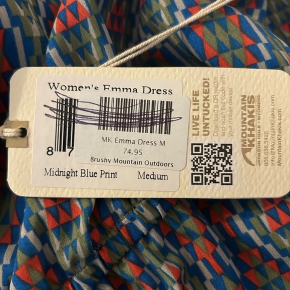 Mountain Khakis Multicolor Sleeveless Patterned Dress - Picture 8 of 10